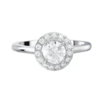 30 PTR RD RING- HRD- E-G/VVS-SI 0.41 CTS- 82430R,Total Wt – 2.47gm