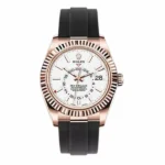 Rolex Sky Dweller 326235 Wi Oysterflex Oyster Perpetual White Dial 42Mm Men’S Watch