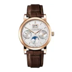 A. Lange & Sohne Saxonia Annual Calendar 38.5Mm 18Kt Rose Gold Men’S Watch