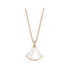 Bvlgari ‘Diva’S Dream Necklace’ In 18Kt Yellow Gold With Diamond And Mother-Of-Pearl Element