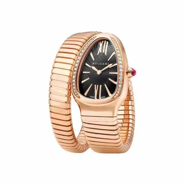 35BGDG.1T.jpg Bvlgari Serpenti Tubogas 18Kt Rose Gold 35Mm Ladies Watch - Image 1