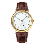 Breguet Classique 5140Ba/29/9W6 White Breguet Style Arabic Dial 40Mm 18Kt Yellow Gold Chestnut Brown Straps Men’S Watch