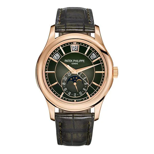5205R_011_1.jpg Patek Philippe Complications 5205R-011 Olive Green Sunburst Dial Annual Calendar - Image 1