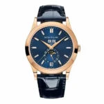 Patek Philippe Complications 5396R-015 Annual Calendar Moon Phase Blue Dial 38.5Mm 18K Rose Gold