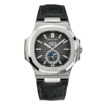 Patek Philippe Nautilus 5726A-001 Black Gradient 40.5Mm Stainless Steel Black Leather Straps Men’S Watch