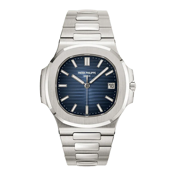 5811-1G-001-Edited.png Patek Philippe Nautilus 5811/1G-001 Blue Sunburst Indices Self-Winding 18K White Gold Blue Dial - Image 1