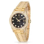 Rolex Oyster Perpetual Datejust 26Mm Black Dial Ladies Watch