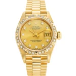 Rolex Datejust 26 Diamond Bezel Champagne Diamond Dial Ladies’ Watch