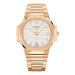 Patek Philippe Nautilus 7118/1R-001 Silvery Opaline Dial 35Mm 18Kt Rose Gold
