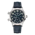 Patek Philippe Complications Calatrava 7234G-001 Blue Varnished Pilot Travel Time 18K White Gold