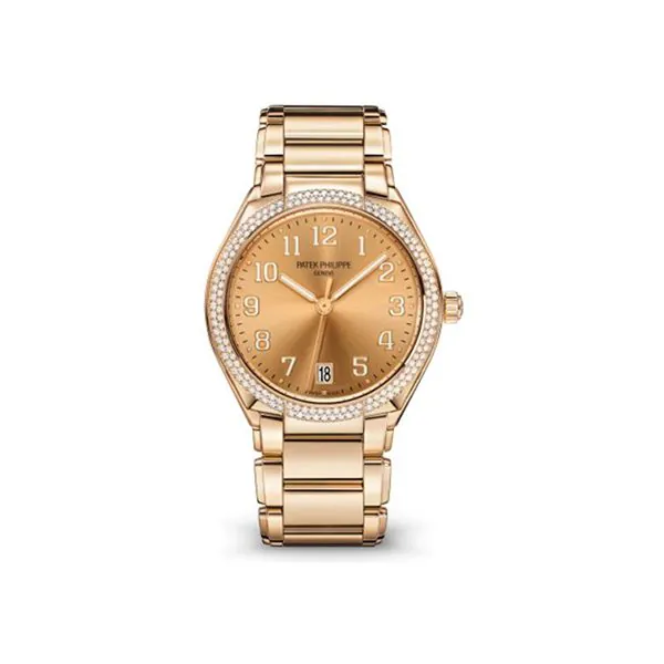 7300-1200R-011-1.jpg Patek Philippe Twenty~4 7300/1200R-011 Automatic 36Mm Rose-Gilt Sunburst Dial Diamond-Set Bezel Ladies Watch - Image 1