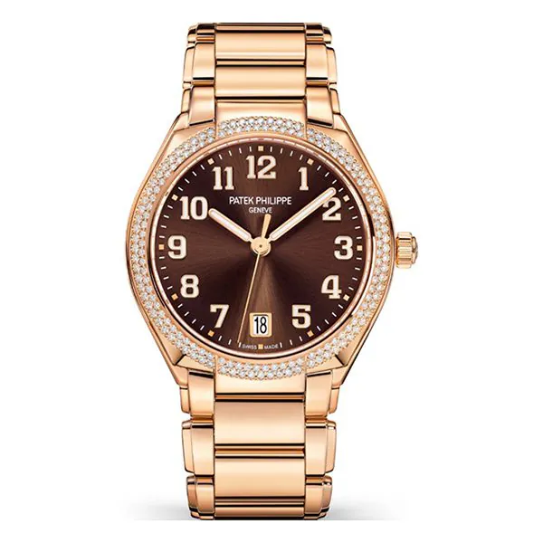 7300-1200r-001-1.jpg Patek Philippe Twenty~4 7300/1200R-001 18K Rose Gold Brown Sunburst Dial Diamond-Set Ladies Watch - Image 1