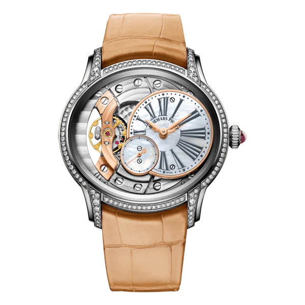 77247BC.ZZ_.A813CR.01.png Audemars Piguet Millenary 77247BC.ZZ.A813CR.01 White Mother Of Pearl 39.5mm18Kt White Gold Watch - Image 1