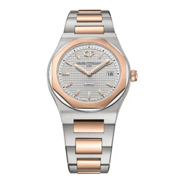 80189-56-132-56A-1.jpg Girard Perregaux Laureato 34Mm Stainless Steel/18K Rose Gold Ladies Watch 80189-56-132-56A - Image 1