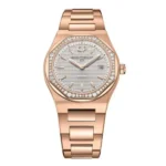 Girard Perregaux Laureato 34Mm 18K Rose Gold Ladies Watch