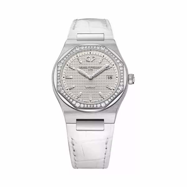 80189d11a131.jpg Girard Perregaux Laureato 34Mm Stainless Steel Ladies Watch - Image 1