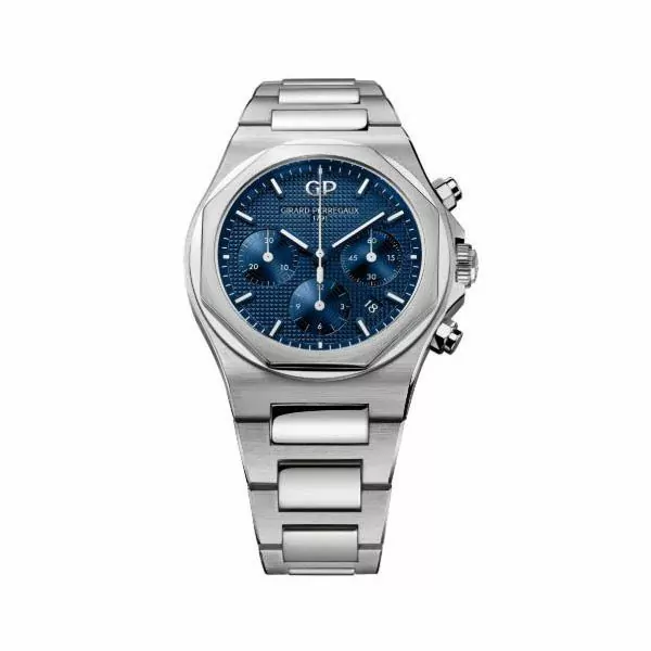 81020-11-431-11A.jpg Girard Perregaux Laureato Chronograph Blue Dial 42Mm Stainless Steel Men’S Watch 81020-11-431-11A - Image 1
