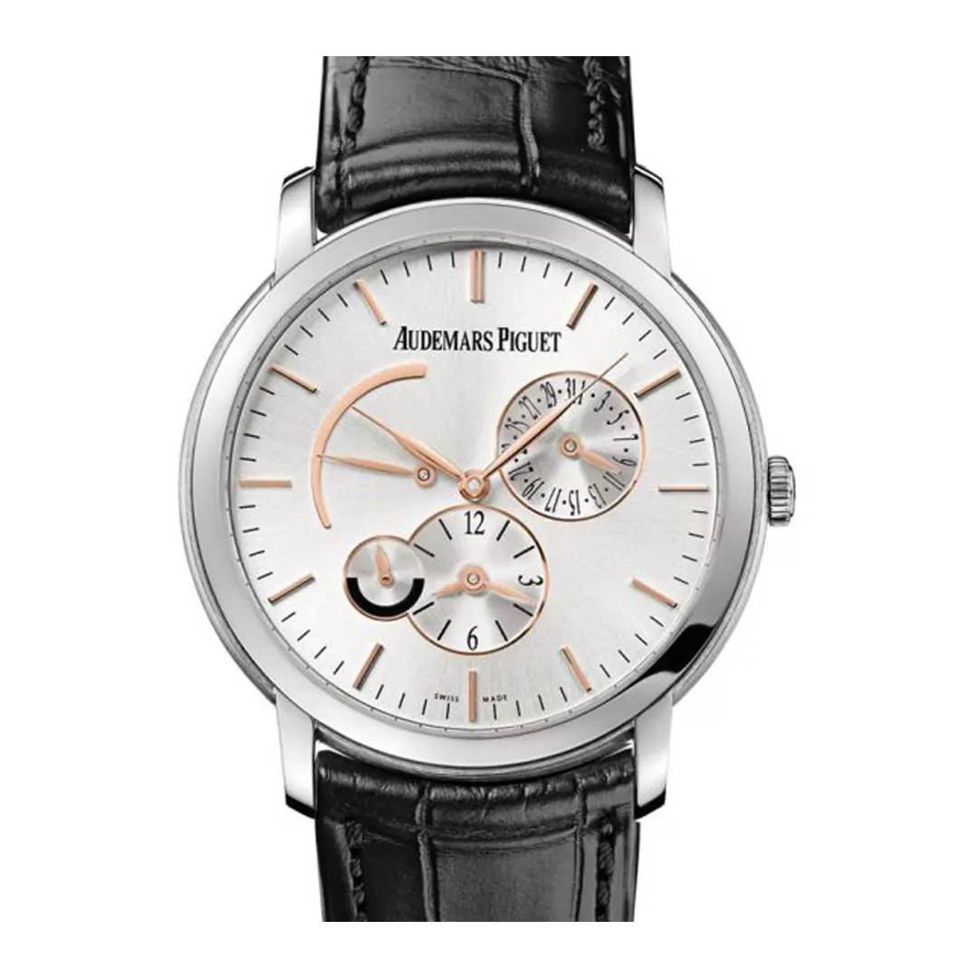 AP-26380BC.OO_.D002CR.01-1.jpg Audemars Piguet Jules Audemars Dual Time 26380BC.OO.D002CR.01 White Gold 41Mm Men’S Watch - Image 1