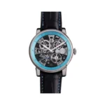 Arnold & Son Nebula 1.NEAS.U04A.C216S Stainless Steel 41.5mm Turquoise Skeleton Arabic Dial Men’s Watch