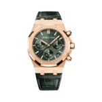 Audemars Piguet Royal Oak 26240OR.OO.D404CR.02 Rose Gold Chronograph Green Dial 41mm Men’s Watch