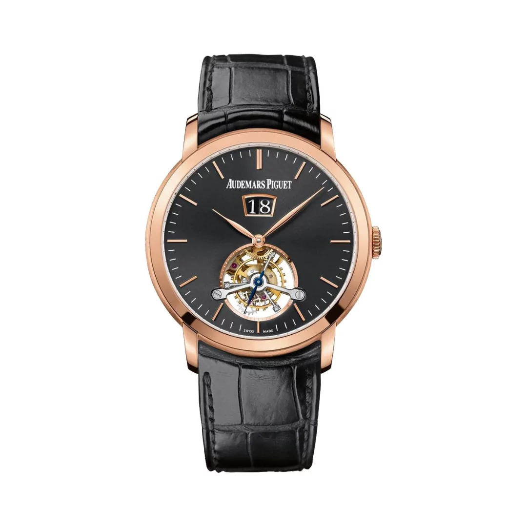 Audemars-Piguet-Jules-Audemars-26559OR.OO_.D002CR.01.png Audemars Piguet Jules Audemars 26559OR.OO.D002CR.01 Tourbillon Grande Date Pink Gold/Black - Image 1