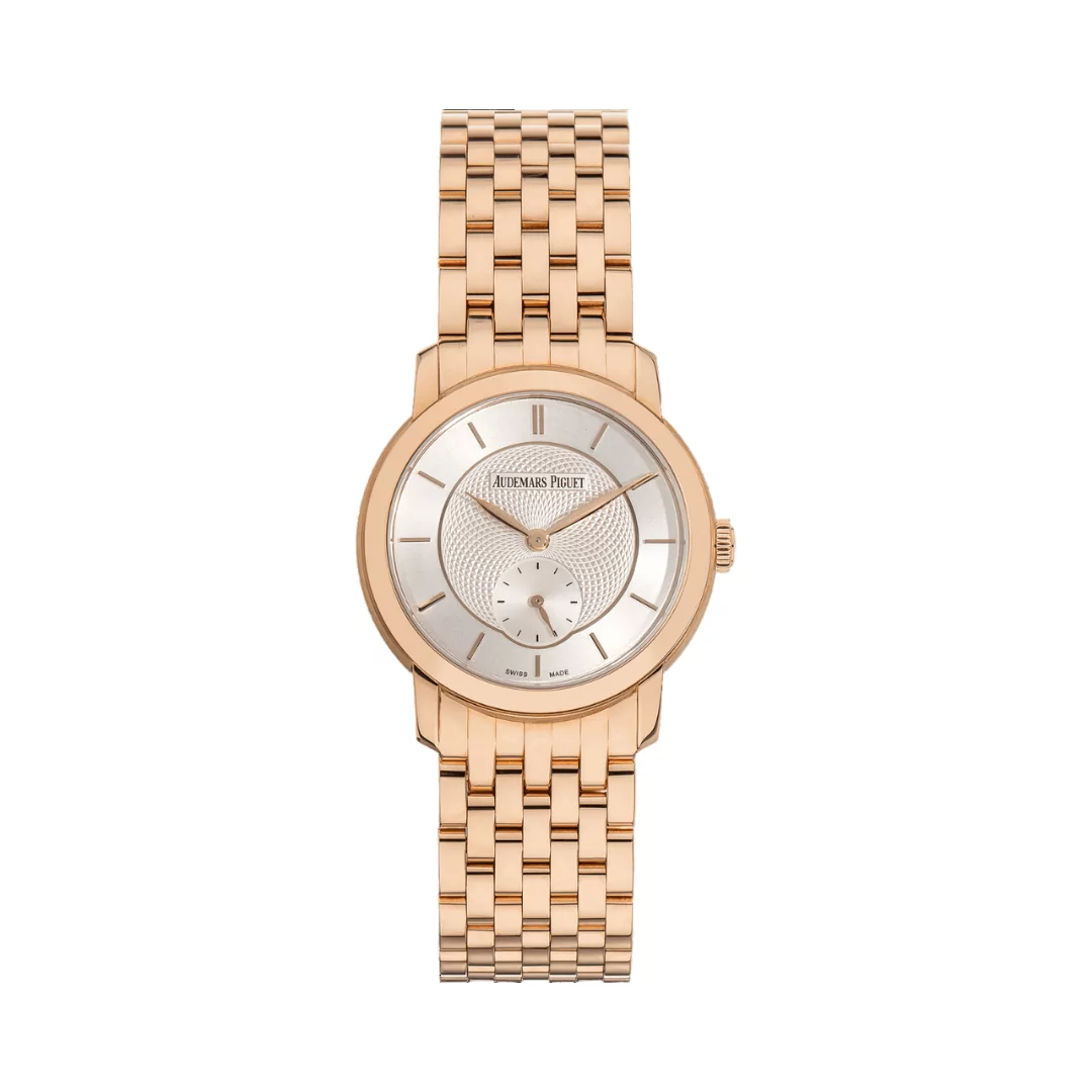 Audemars-Piguet-Jules-Audemars-77250Or.OO_.1270Or.01.png Audemars Piguet Jules Audemars 77250OR.OO.1270OR.01 Silver Index Dial 33mm Ladies Watch - Image 1