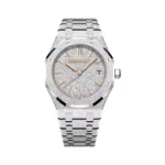 Audemars Piguet Royal Oak 77450BC.GG.1361BC.01 Automatic White Gold Frosted Dial 34mm Ladies Watch