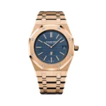Audemars Piguet Royal Oak Jumbo Extra-Thin 15202OR.OO.1240OR.01 18K Rose Gold 39mm Blue Dial Men’s Watch