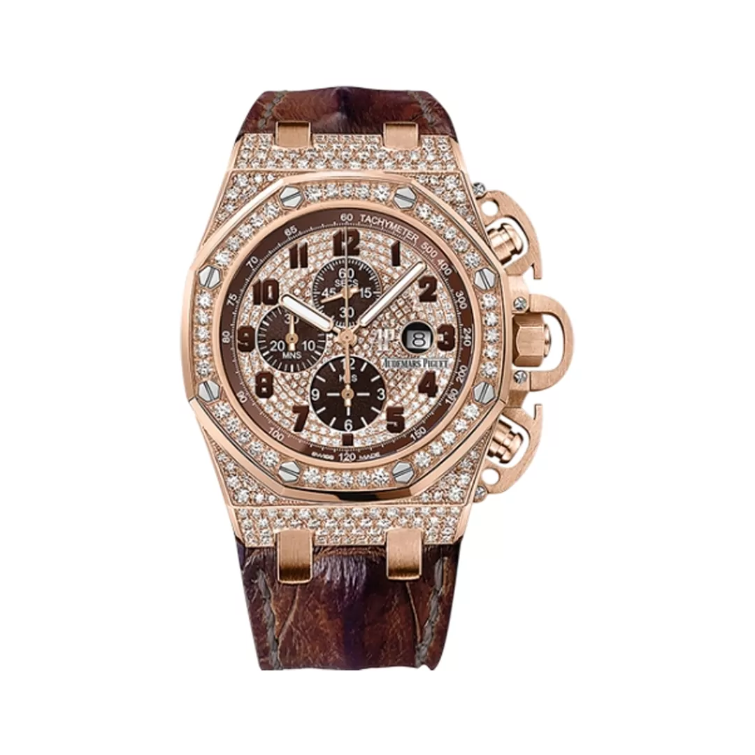 Audemars-Piguet-Royal-Oak-Offshore-26215OR.ZZ_.A801CR.01.jpg Audemars Piguet Royal Oak Offshore 26215OR.ZZ.A801CR.01 Chronograph 18Kt Rose Gold 48Mm Men’S Watch - Image 1