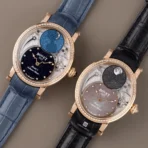 Bovet Dimier Recital 11 R110001-SD1 Miss Alexandra Moon Phase Pink Gold 41mm Silver Dial Womens Watch - Image 3