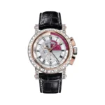 Breguet Marine 5829BR/8R/9ZU.DD0D Chronograph 18K Rose Gold Diamond & Ruby Accents 42mm Mens Watch