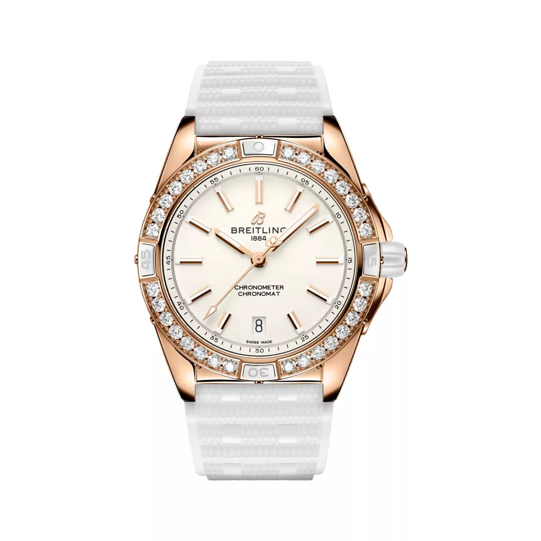 Breitling-Super-Chronomat-R17356531G1S1.jpg Breitling Super Chronomat R17356531G1S1 Automatic Rose Gold 38mm Origins Beige Dial Ladies Watch - Image 1