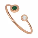 Bvlgari Flip 355274 Mop Onyx And Malachite
