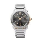 Bvlgari Octa Roma 103083 OC P 41 SG Grey 18k Rose Gold Stainless Steel
