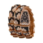 Bvlgari Serpenti 101986 18k Rose Gold Black Dial