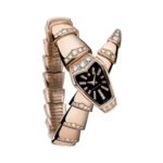 Bvlgari Serpenti 102344 18k Rose Gold Black Dial