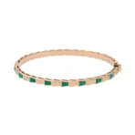 Bvlgari Serpenti Viper 356521 BR858709 18k Malachite Inserts Bracelet - Image 3