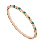 Bvlgari Serpenti Viper 356521 BR858709 18k Malachite Inserts Bracelet - Image 2