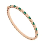 Bvlgari Serpenti Viper 356521 BR858709 18k Malachite Inserts Bracelet