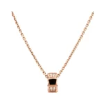 Bvlgari Serpenti Viper 356554 CL858712 18k Rose Gold Pave Diamonds Necklace