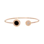 Bvlgari bracelet 356189 18kt Rose Gold With Onyx And Pave Diamonds - Image 2