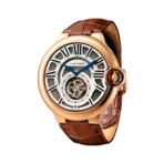 Cartier Ballon Bleu W6920001 Rose Gold 46mm Skeleton Dial Men’s Watch - Image 2