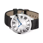 Cartier Drive De Cartier WGNM0007 Extra Flat 18Kt White Gold Silver Dial Men’s Watch - Image 3