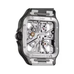 Cartier Santos De Cartier WHSA0027 Steel & black ADLC 47.5mm Skeleton Dial Men’s Watch - Image 2