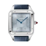 Cartier Santos Dumont CRWGSA0048 Platinum 46mm Blue Dial Mens Watch - Image 3