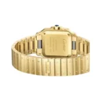 Cartier Santos De Cartier WGSA0107 Small Yellow Gold 34.5mm x 27mm Silver Sunray Dial Ladies Watch - Image 2