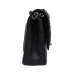 Chanel Classic Black Caviar Quilted Medium Double Flap Silver HW Handbag - Image 2