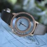 Chopard Happy Diamonds 18Kt Rose Gold 32Mm Ladies Watch