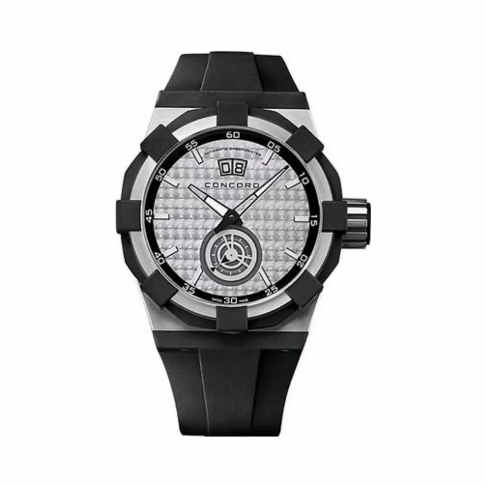 Concord-C1-0320010-Big-Date.jpg Concord C1 0320010 Big Date Automatic Steel Silver Dial 44mm Men’s Watch - Image 1