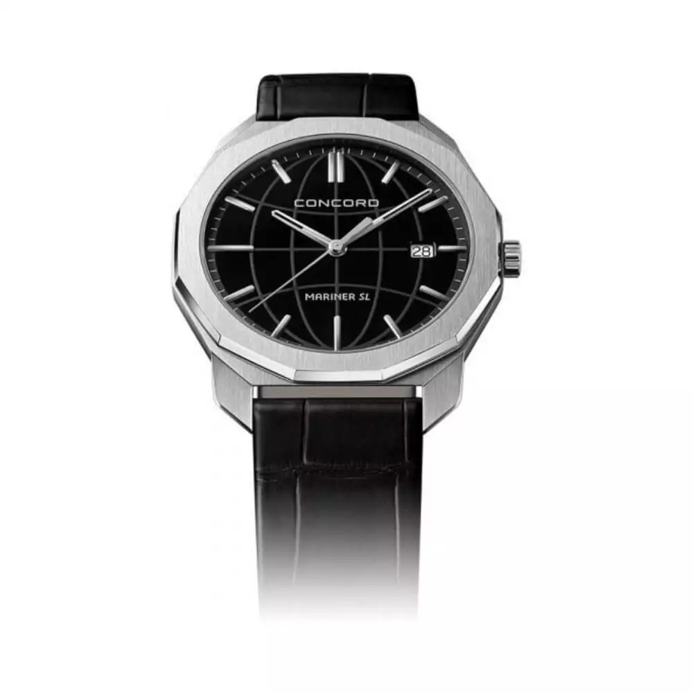 Concord-Mariner-0320475.jpg Concord Mariner 0320475 SL Quartz Steel Black Galvanic Dial 40mm Men’s Watch - Image 1